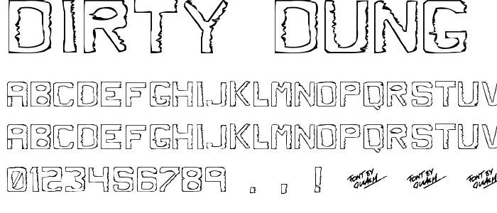 Dirty Dung font